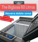 Nevera/Congelador YUKON. Doble Zona de 60 litros