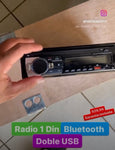 Radio 1 Din, Blue Tooth, Doble USB