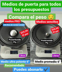 Medios 6" PRO 150RMS de verdad verdad(precio par)