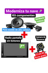 Combo Radio Pantalla 7¨+ Componentes para tus Puertas+ Cámara de Reversa HD Multiled
