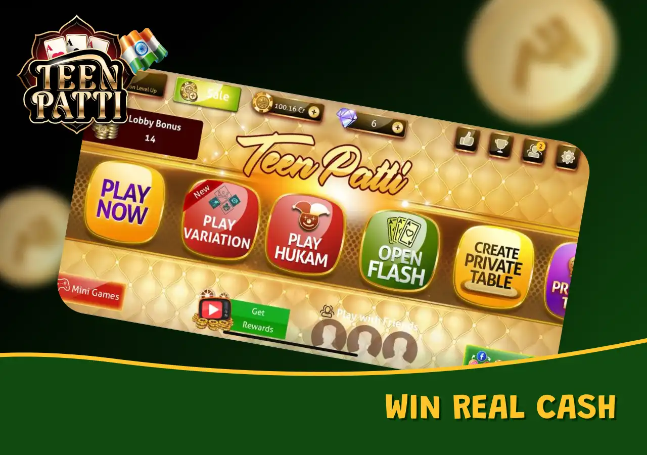 How to win real cash with Teen Patti online in India